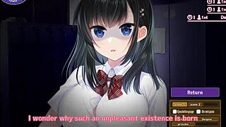 playing hentai game with cfnm big tits handjob.