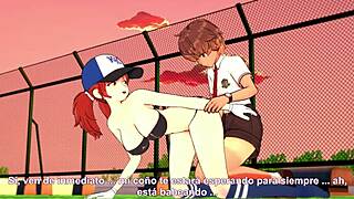 Anna skyler feels intense passion as her classmate fucks her on the school roof in anime.