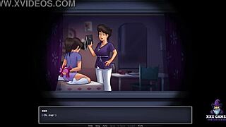 summertime mia explores pillow humping with curvy giant tits and double penetration tease