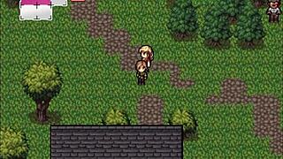 i'm fighting this giant flower in the hentai game, zombies retreat part 6, with big tits and monster cocks everywhere, it's so intense and cum-filled.