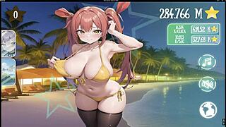 bouncy tits bounce in hentai game