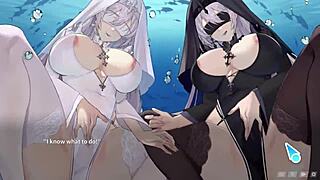 Yandere Nun's Creampie Fantasy in Amusement Park Part 3