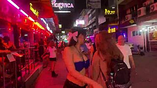 Naughty Thai bar girls dancing and picking up in Pattaya redlight spots 😏
