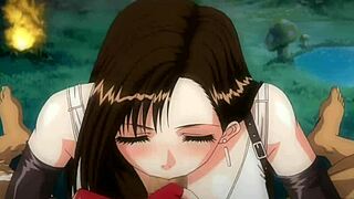 hey tifa lockhart fans, check this ai upscale with blowjobs and titty fucks from final fantasy 😘