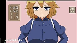 hey, check this gameplay of grumpy tsundere maid at your service in hentai game