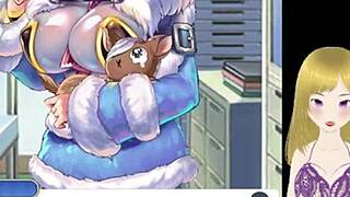 anime girl with huge tits gets fondled until she lactates everywhere 😍