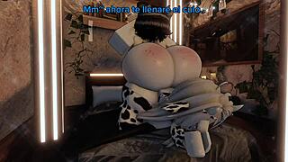 Chica vaca craved milk and got it in a wild 3D scene. Big tits and monster cock action stunned everyone!