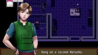 i'm fighting this giant flower in the hentai game, zombies retreat part 6, with big tits and monster cocks everywhere, it's so intense and cum-filled.