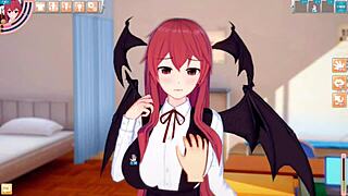 Koikatsu Touhou Little Devil Tit Rubbing Hentai. 3D CG Big Tits Animation.
