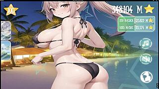 bouncy tits bounce in hentai game