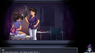 summertime mia explores pillow humping with curvy giant tits and double penetration tease