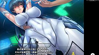 In Taimanin RPG White Terror, Asagi Igawa faces big tits cum and ass action in hentai game