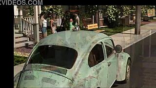 pine falls big tits scene