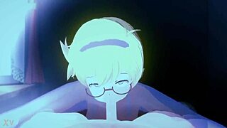 Little Witch Academia rich prostitute blowjob scene