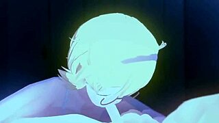 مشهد blowjob لعاهرة غنية في Little Witch Academia