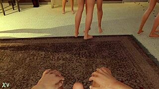 no jogo da festa em casa, fodendo no quarto?