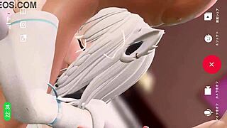 Fox girl loves sucking cock in this animation