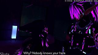 Cyberpunk vixen dominates sneaky thief in vipsluts animation