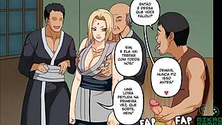 Tsunade Loses Game In Naruto Parody And Takes Intense Pussy Pounding With Creampie Finish