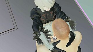 2B From Nier Replicant Takes Military Exam?