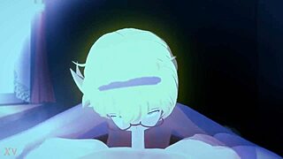 Little Witch Academia rich prostitute blowjob scene