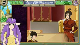 Azula's Passionate Pussy Licking in Avatar Trainer Part 48