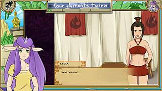 Azula's Passionate Pussy Licking in Avatar Trainer Part 48