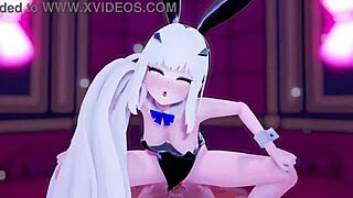 i love this merujin bunny in 3d cartoon anime