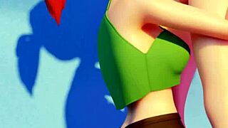 vicky gives head on the floor in blenderknight theperfectsin animation