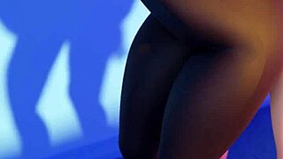 vicky gives head on the floor in blenderknight theperfectsin animation