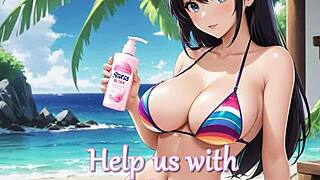 Hundreds of sexy anime girls gather on paradise island