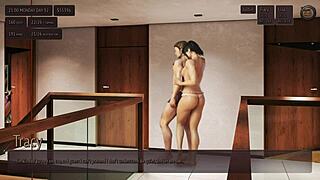 hot sexy maid masturbates in her room while i peep casually - living with temptation tale