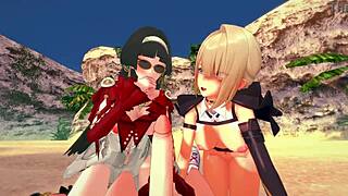 Zenless zone zero - astra yao and evelyn 3d hentai 4k 60fps uncensored