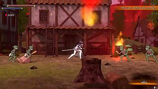 Holy Knight Ricca Gets Drilled By Rock Cock Toy