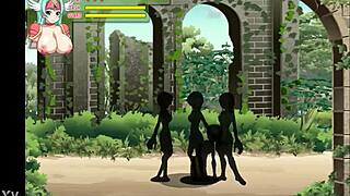 In this hentai game, the invisible ene engages in sex gameplay