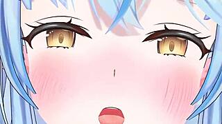 Hey, check out this hot Yukihana Lamy VTuber getting wild in anime hentai action.