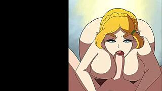 zelda blowjob animation from the legend of zelda, where link gets a pov blowjob in anime style