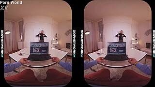 Feeling Cybernetic Pleasure with Huge Tits and Deepthroat in Lingerie