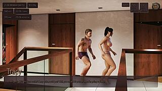 hot sexy maid masturbates in her room while i peep casually - living with temptation tale