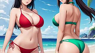 Hundreds of sexy anime girls gather on paradise island