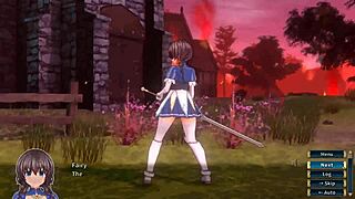 Holy Knight Ricca Gets Drilled By Rock Cock Toy