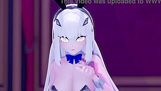 i love this merujin bunny in 3d cartoon anime