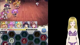 Hentai anime girl stuck in tunnel with panties in juicy pussy