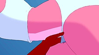 Versprecher, Tabuley erkundet lesbisches furry Yiff mit Zungenplay in Anime Hentai Animation