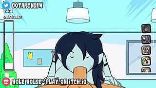 Marceline's wild adventures in multiple positions with creampies, blowjobs, and anal fun