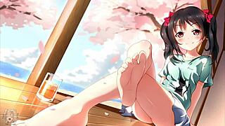 Anime Feet Jerk Off Challenge 2!