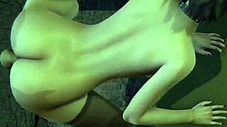 Bayonetta in 3d animation with subtle intriguing encounters