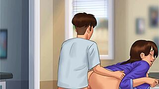 lets play summertime saga with debbie in the kitchen