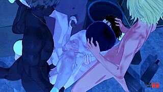 Kageyama in Orgy with Five Men