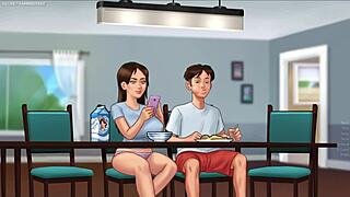 Geile Stiefschwester Jenny zeigt ihre riesigen natürlichen Titten